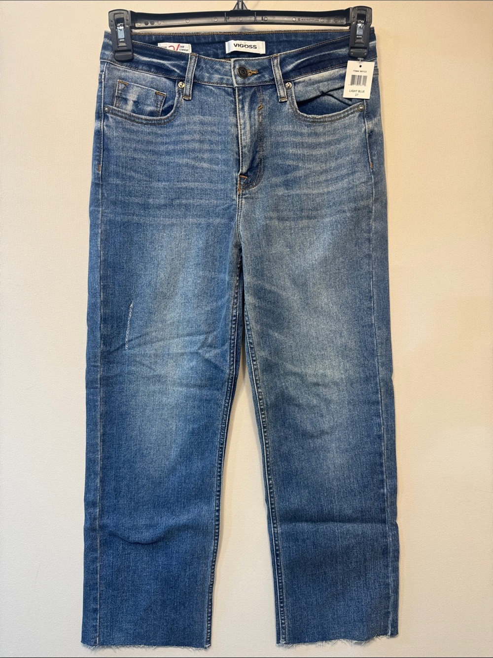 Vigoss stevie crop straight Women's Blue Jeans nwt